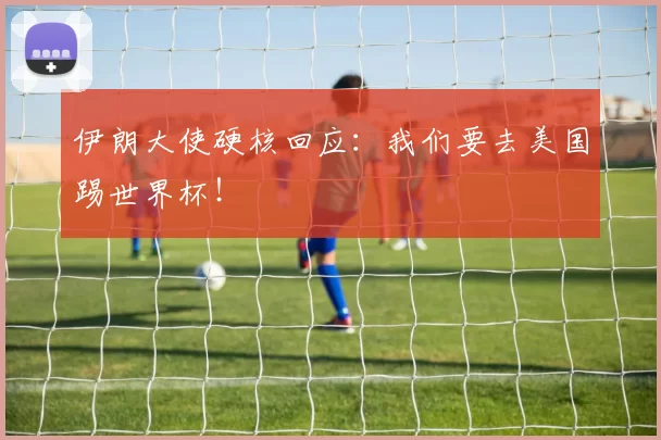 伊朗大使硬核回应：我们要去美国踢世界杯！